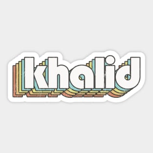 Khalid / Rainbow Vintage Sticker